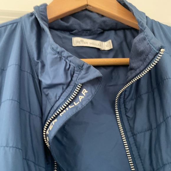 Peter Millar Down Insulated Zip Front Jacket Blue - Picture 6 of 10